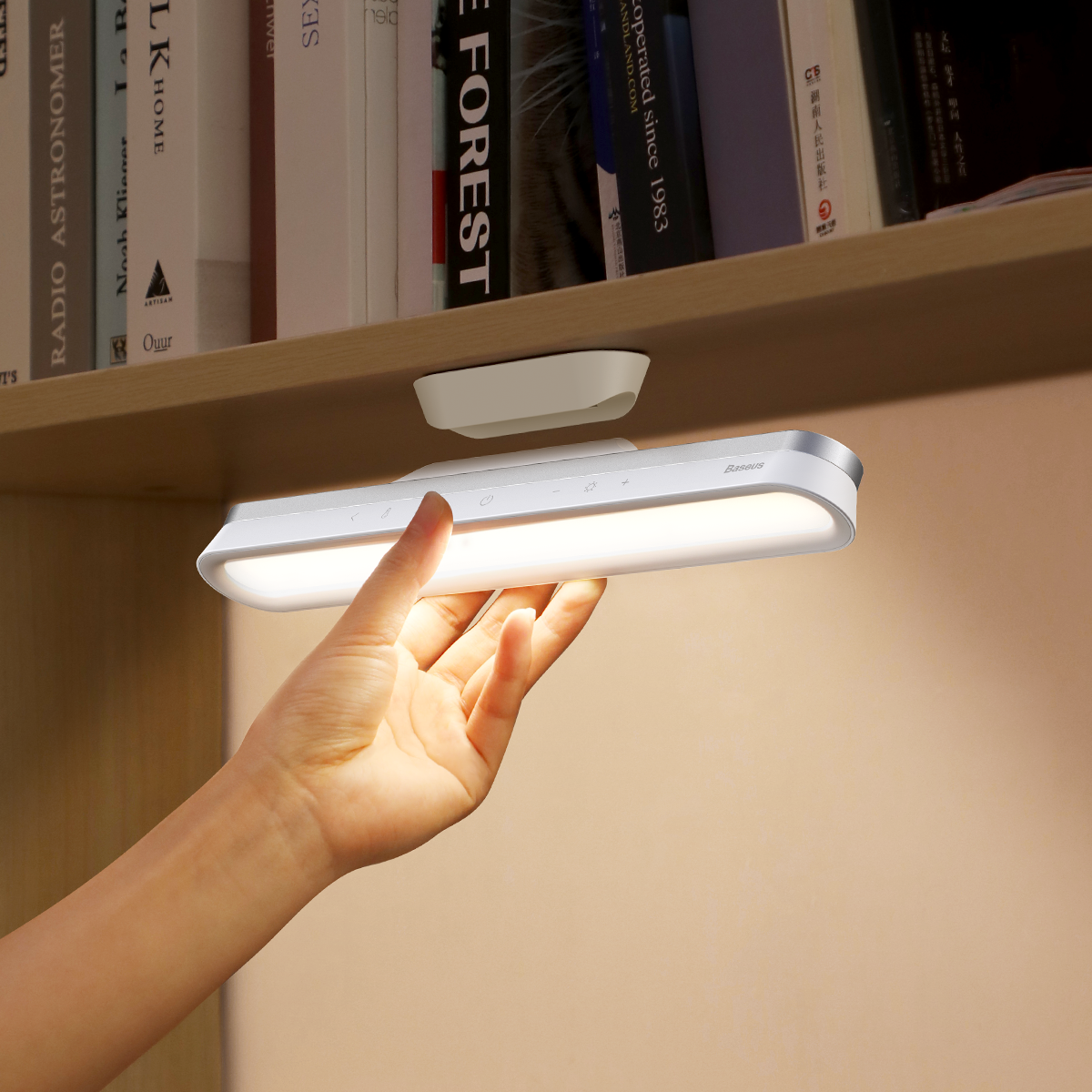 Baseus Magnetic Stepless Dimming Charging Desk Lamp Pro White